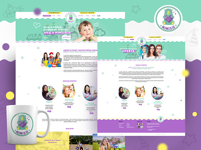 Mimisie branding children kids kindergarden logo web web design