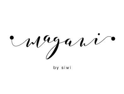 Logo Magani branding design logo typography vector