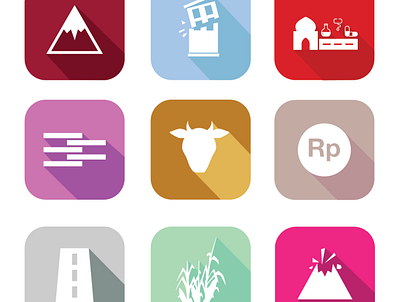 Flat Icons Attempt design icons vector