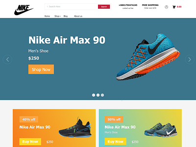 An E-commerce landing page app design ui ux web