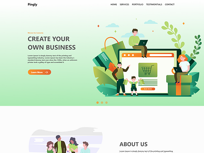An Agency Home page