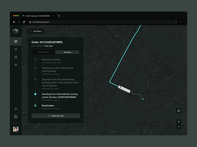 Design concept of deliver track application