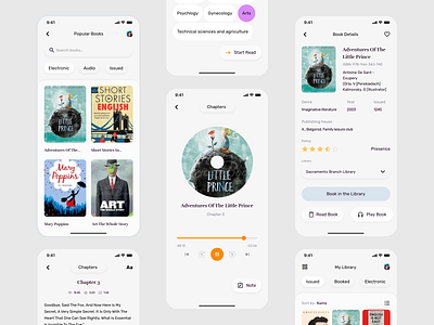 Reading Book App app book app design e book mobile mobile app reading app reading book ui user interface