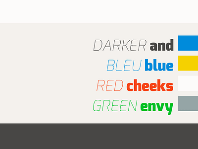 Exo Font and Color Swatches color comp font ui ui design