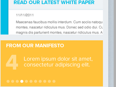 Buttery Manifesto interface mockup navigation ui yellow