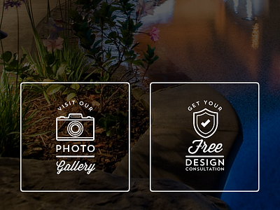 Updated Action Items gallery icon overlay photo script squarespace