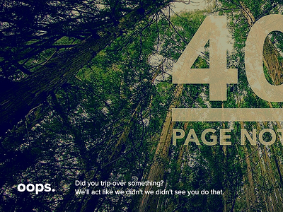 404 Error 404 error 5k error page