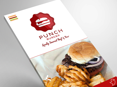 Punch Iso burger hamburger menu isometric mobile