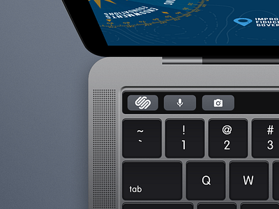 The Squarespace Button button escape mbp squarespace touch bar