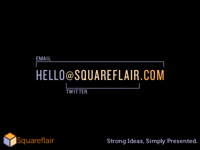 Squareflair Business Card Idea