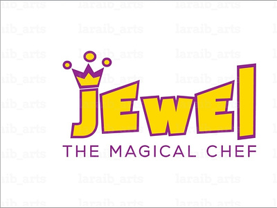 Jewel-The Magical Chef | Logo Design chef cook crown food jewel king kitchen minimal premium