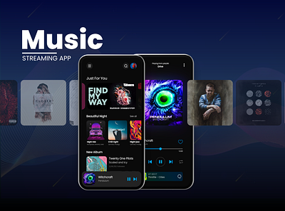 Music App app design mobile mobile ui music app