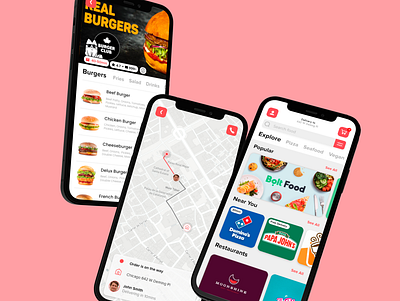Food Delivery App app design food delivery minimal mobile ui ui