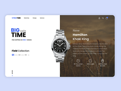 Watches — e-commerce website design e commerce watch web design