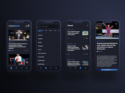 News app concept app design minimal mobile ui news ui ux