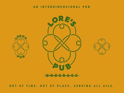 Lore's Interdimensional Pub branding design logo logo design typography wordmark