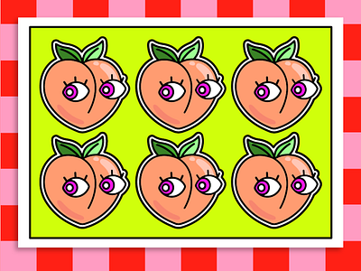 Peach Stickers