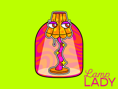 Lamp Lady Illustration