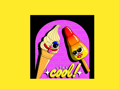 Stay Cool! adobeillustator boldcolours colour colourful colourfuldesign colourfulillustration creative fooddesign foodillustration icecream icecreamdesign icecreamillustration icelolly icelollydesign icelollyillustration illustration staycool typography womenofillustration womenoftype