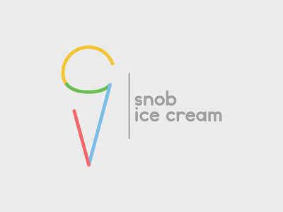 Day 27 dailylogochallenge design ice cream ice cream cone ice cream logo icecream lettering logo minimal minimal logo minimallogo snob