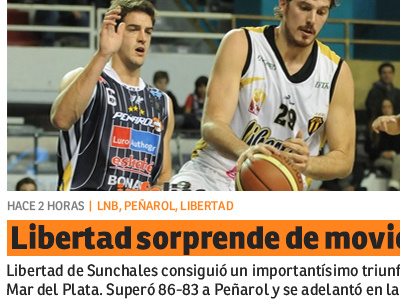 infoliga.com.ar redesign basketball blog home page news ronnia sports website