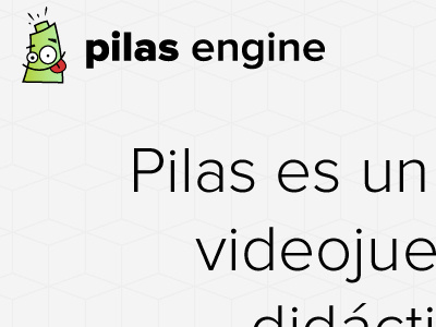 pilas engine home page engine games landing landing page minimalism platform proxima nova typography