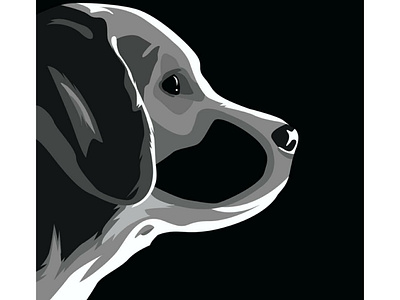 Labrador puppy vector
