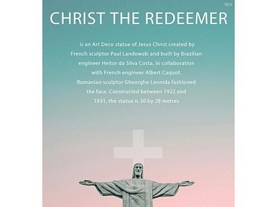 Christ the redeemer poster
