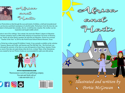 Africa and Haiti book cover graphic design