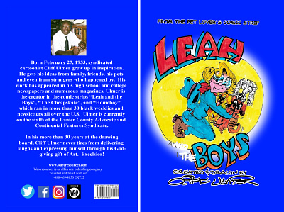 Leah and the Boys book cover graphic design