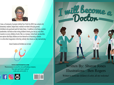 I will become a Doctor book cover graphic design