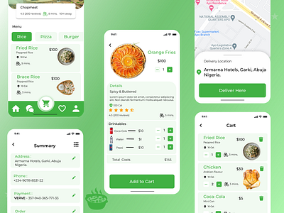 Food Delivery App app app design delivery app design food food app graphic design mockup ui ux