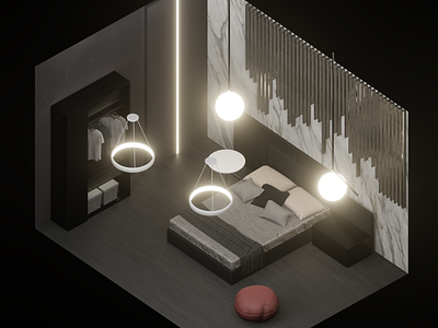 design bedroom 3d 3d art blender design graphic design interior bedroom interior design minimal