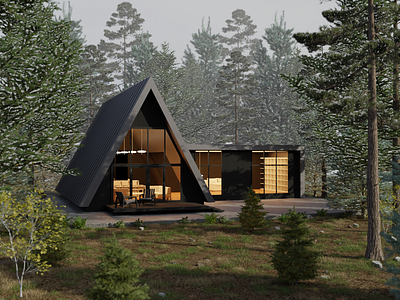 house design minimal forest 3d 3d art arhitecture design design house design minimal