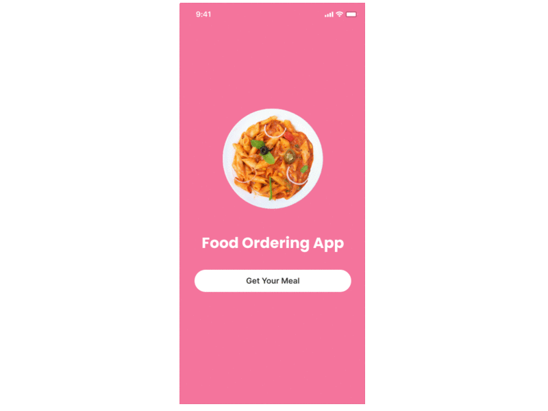 Food Ordering App UI app app design application appui food app food delivery app food recipe app mobile ui ordering app ui uiux user interface design web ui