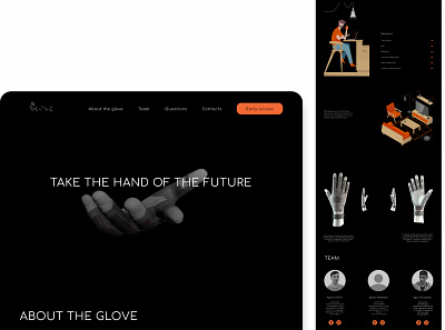 Glove 3d branding glove graphic design logo typography ui web