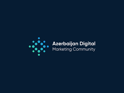 Azerbaijan Digital Marketing Community azerbaijan logo branding design dot logo icon icon logo illustration logo logo design logodesign logotype