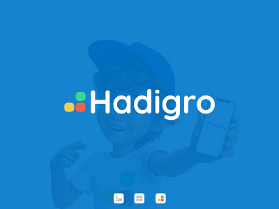 Hadigro branding branding design hadigro hadigro logo icon illustration kid logo kids logo logo logo design logodesign logotype startup logo ui vector