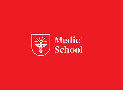 Medic School Logo branding design icon illustration logo logo design logodesign logotype ui vector