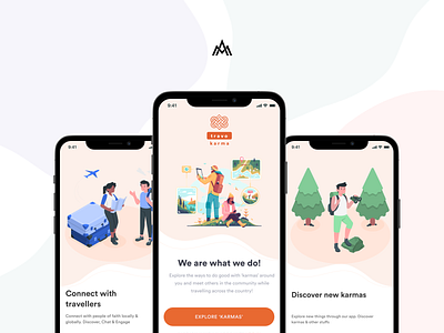 Onboarding Screens UI design illustration mobile design ui ux vector