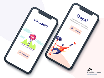 Error 404 illustration mobile design ui ux