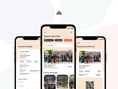 Booking Flow Mobile UI Design