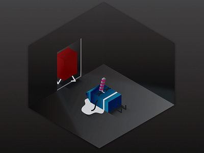 An Isometric Crime Scene