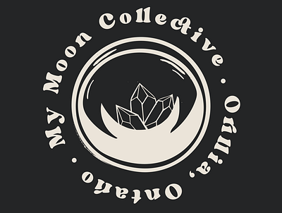 Branding For My Moon Collective 70s adobe illustrator branding design crystals design graphic design groovy hand drawn hippie illustration mystic mystic shop mystical rad store branding store design tarot typography witchy
