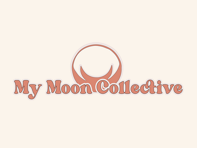 Pink Typography Logo For My Moon Collective Shop