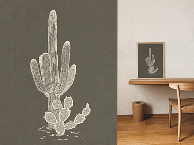 Cacti Art Print