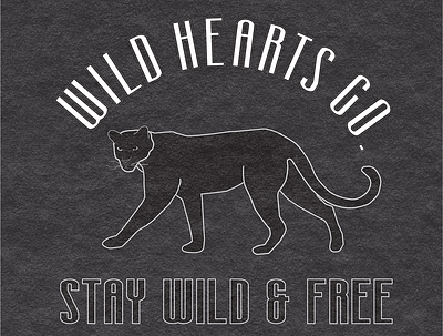 Wild Hearts Co. branding cat design graphic design illustration jungle logo panther wild