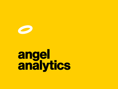 Angel Analytics analytics angel branding design halo logo minimal typography