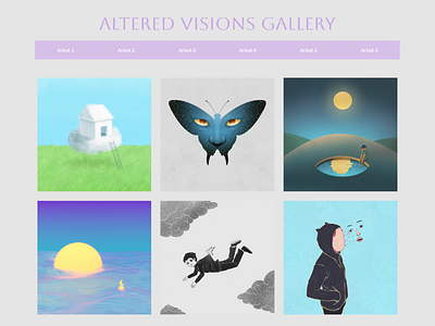 Website Design Template - Online Gallery