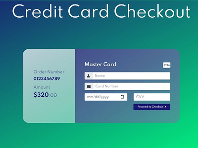 Credit Card Checkout Page